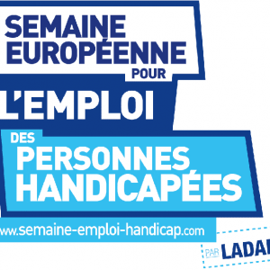 Cette image représente le logo de la semaine européenne pour l'emploi des personnes handicapées. (SEEPH). Elle permet d'illustrer cet article.